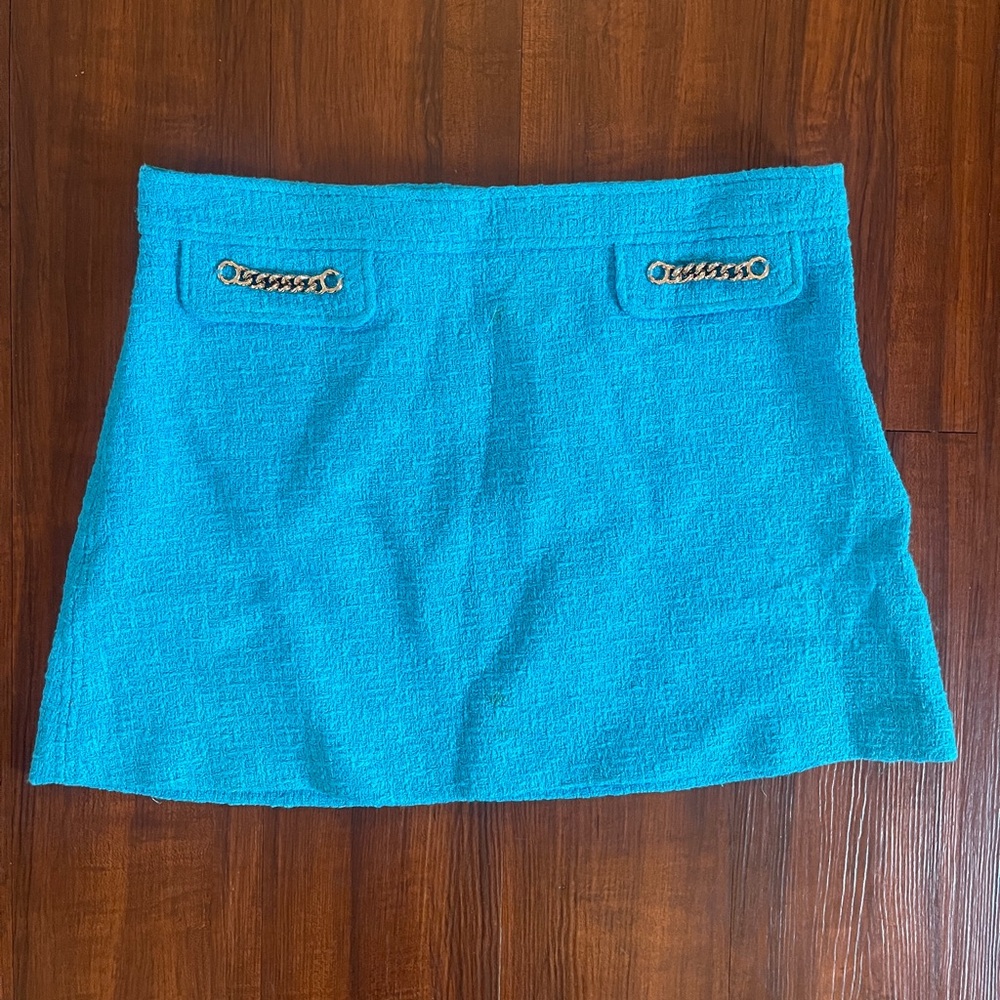 Blue Mini Skirt